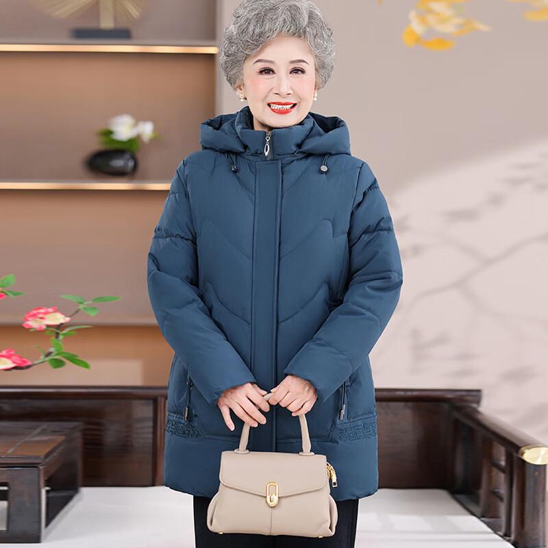 Yalu 2025 Women's Mid-Length Winter Cotton Jacket with Detachable Hood