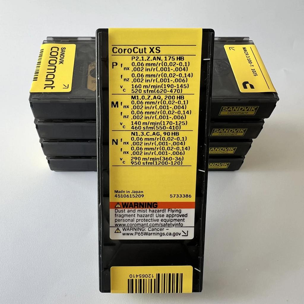 SANDVIK / MACR3100-T 1025 / Industrial indexable Carbide Inserts 10 Pcs