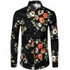 Fashion Flowers 3D Print Men's Long Sleeve Shirts Fashion Button-Down Tops Autumn New Men's Casual Lapel Shirts Men's Clothing