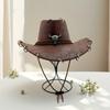 Einfarbiger Western-Cowboyhut Breiter Rand Cowgirl-Kappe Klassischer Sommerhut Reisen