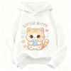 Autumn-Winter Fashion Cartoon Kids' Casual Long-Sleeved Hooded Shirt - Korean Style Warm and Comfortable Top boys and girls
