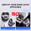 SEAMETAL 4pcs Car Door Lock Shock Pad Silicone Auto Door Lock Protection Cover Force Release Arm Design for Car Truck Door Latch