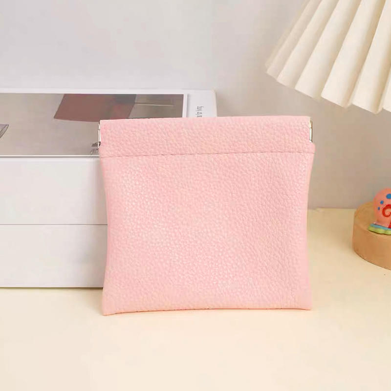 Self-closing PU Leather Coin Purse Passport Driver's License Document Holder Data Cable Cosmetic Bag Lipstick Storage