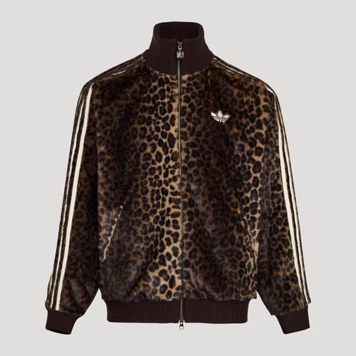 Adidas Originals FW25 JQD TT Трек-топ Леопардовая Повседневная Куртка KU9407 Азиатский Размер EU S разноцветный
