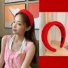 Candy-Colored Heightening Sponge Wide-Brimmed Headband Korean Version Candy-Colored Face Wash Hairband Women's Hair Accessories