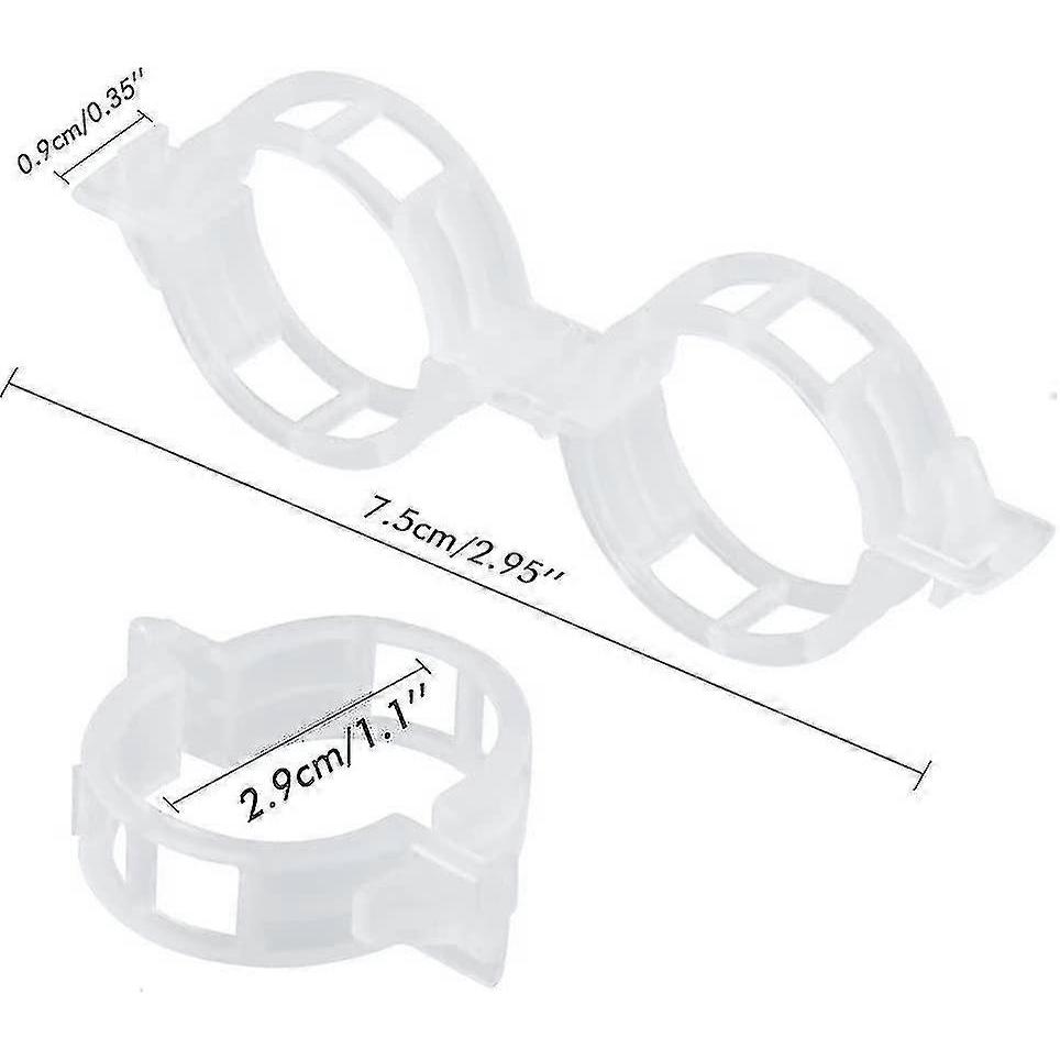 200 Pieces Tomato Plant Clips, Climbing Clips, Garden Plastic Clips, For Vegetables, Plants, Tomatoes-white - Ri