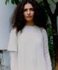 PROVO Asymmetrical Short Sleeve Blouse / Ivory
