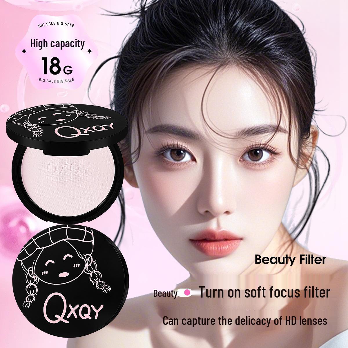 

QXQY Бархатистая Легкая Стойкая Пудровая Основа: Мягкий фокус, Контроль жирности, Водостойкий, Потостойкий, Устойчивый к смазыванию, Осветляющий #8827. 18g