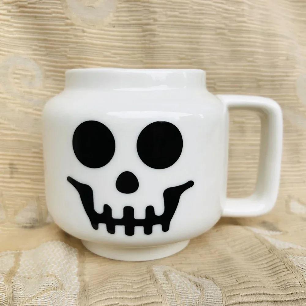 Cute Expression Ceramic Cup 250ML,Children Smiling Face Cup,Coffee Milk Tea Cartoon Mugs Brithday Christmas Gifts Funny Mug