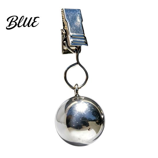 Curtain Weights Metal Clip Outdoor Duty Tablecover Weight Heavy Ball Tablecloth Weight with Clips Rustproof