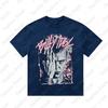 Singer Concert Print TShirt Unisex Short Sleeve Streetwear Oversized Loose Casual Harajuku Short Sleeve Retro s Merch