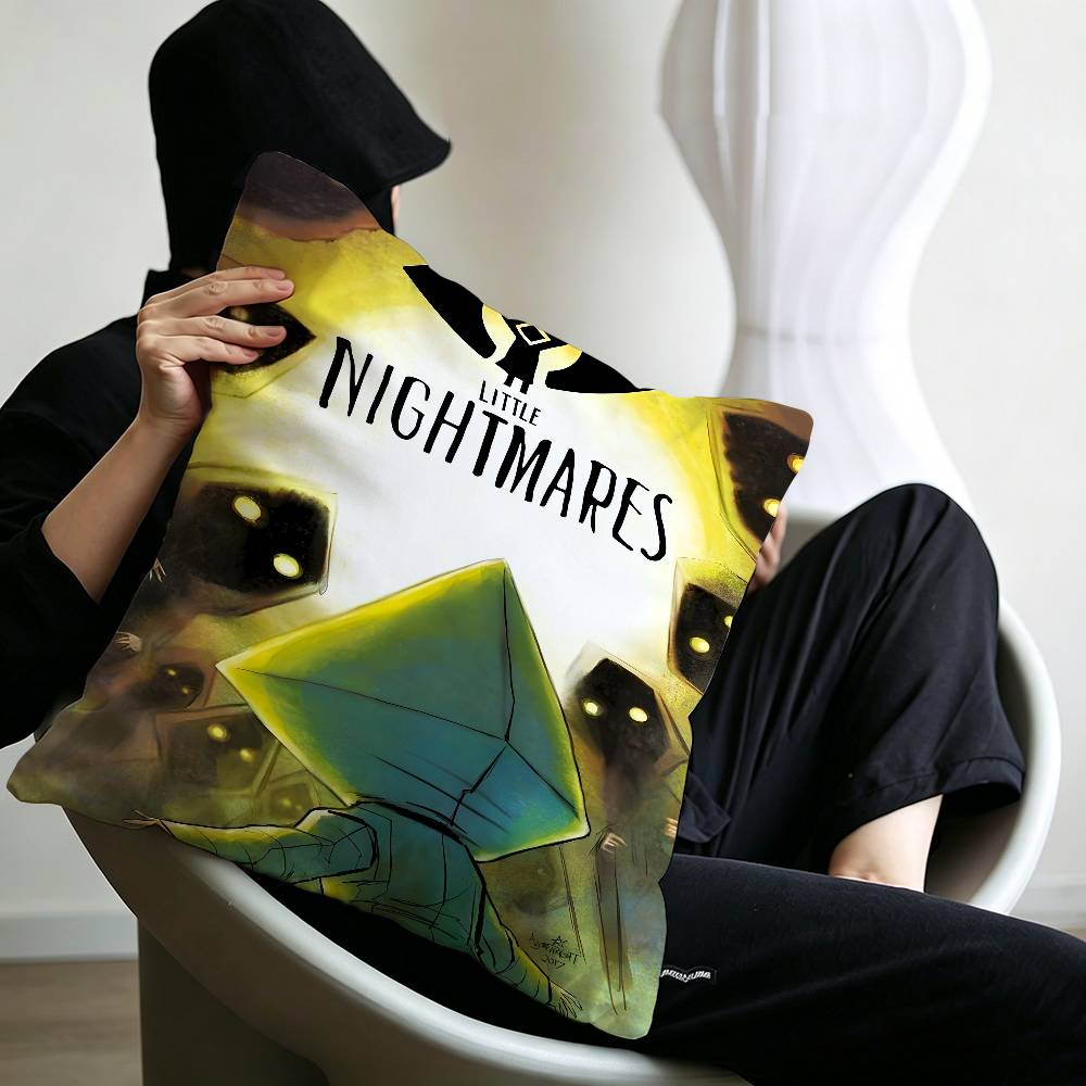 Game L-Little Nightmares Pillowcase toon Gift Cushion Cover Bedroom Home Sofa Chair Seat Decor pillow case