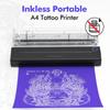 Tattoo Thermal Printer Thermal Inkless Portable A4 Bluetooth Wireless USB