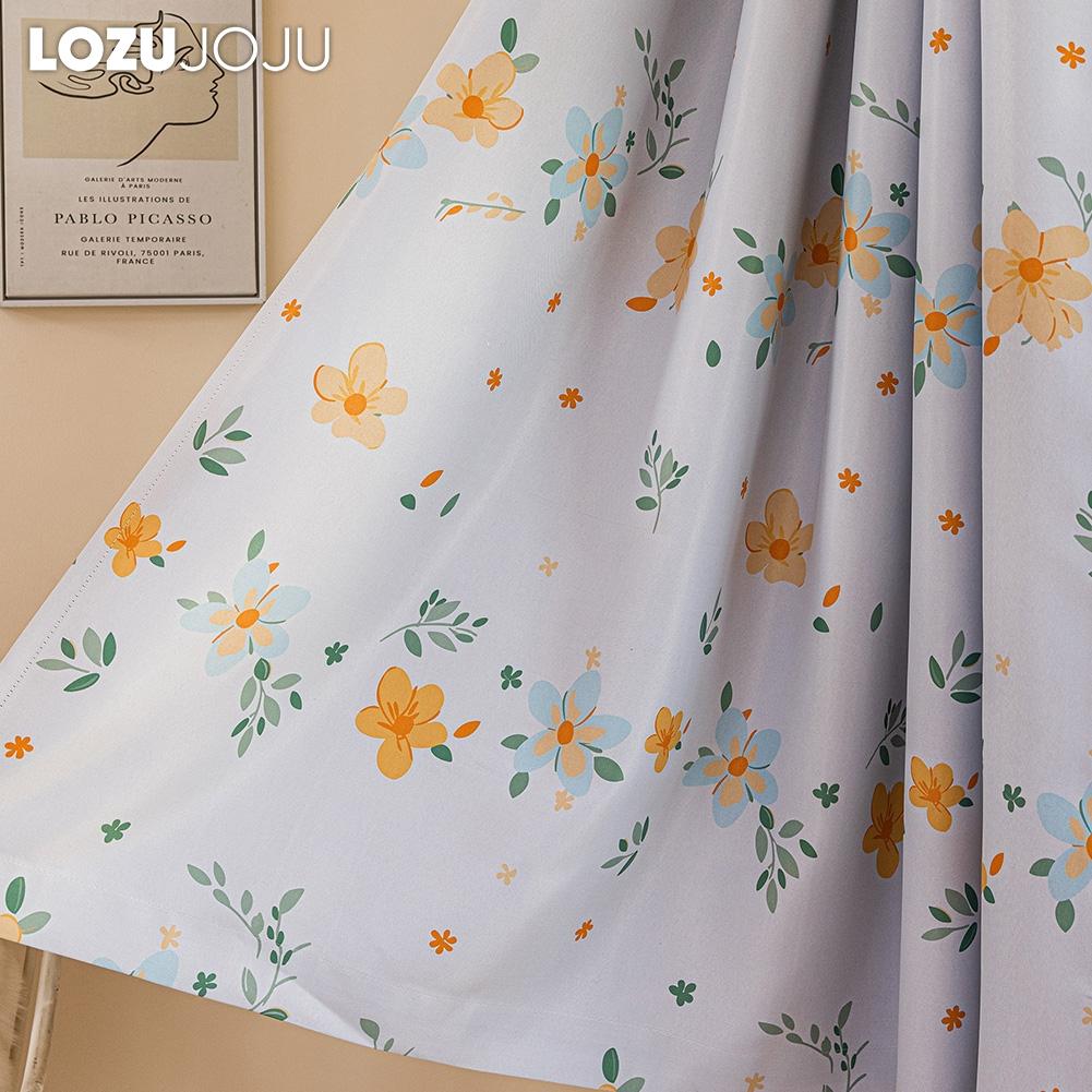 1PC LOZUJOJU 70-80% Blackout, Fashionable and Warm Children's Printed Short Curtains for Bedroom Living Room Home Decor