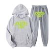Set Felpa Streetwear Uomo Donna Outfit Casual Felpa con Grafica Stampata Syna Tuta