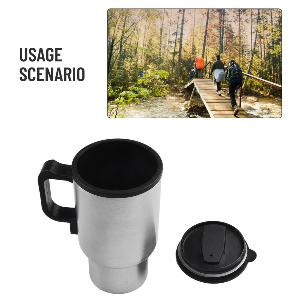 Car Mug Electric Water Heater Travel Heated Coffee
