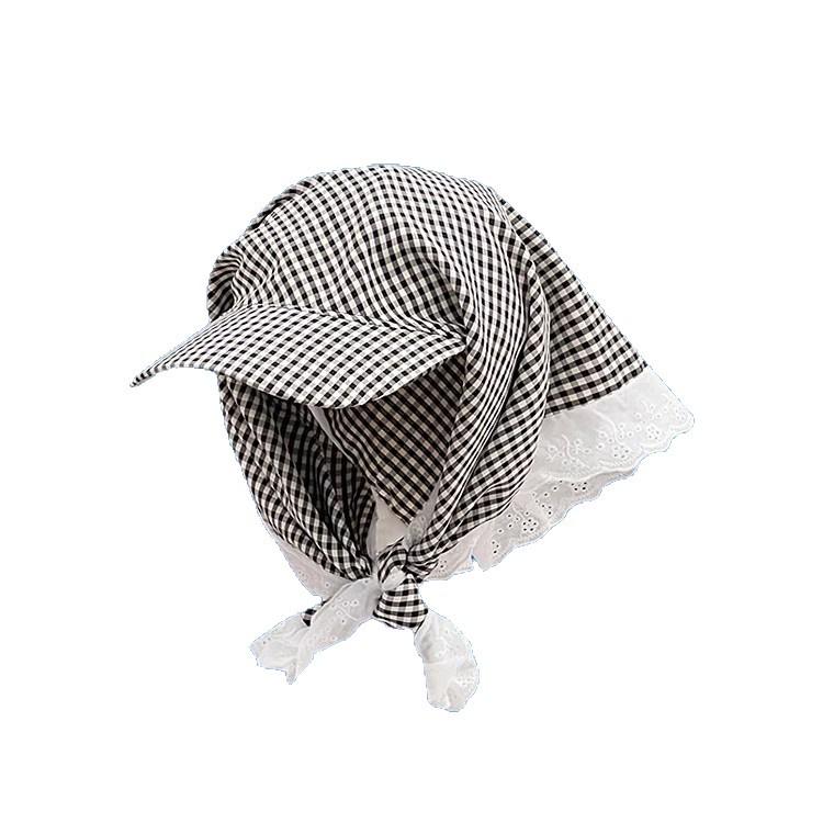 Women's Wide-Brimmed Baseball Cap - 2025 Summer Sun Protection Hat with Korean Style Bowknot, Flattering Design for a Slimmer Face