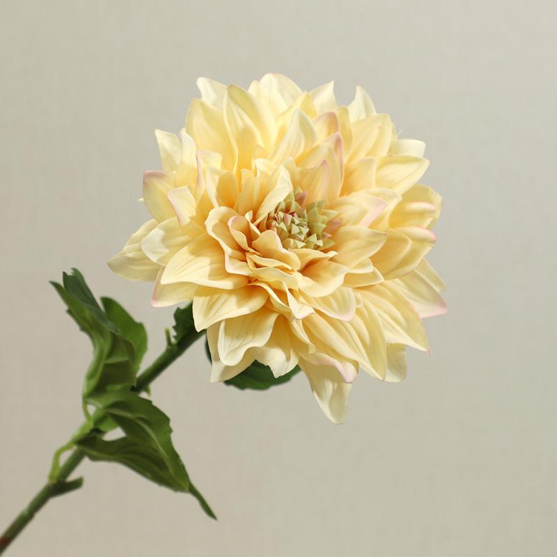 

Зволожуючий Дотик Далія Штучні Квіти Домашня Вітальня Декорація Квіткове Мистецтво Прикраси Штучні Квіткові Букети жовтий