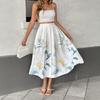 Independent Station 2025 Floral Print Button-Decorated Summer Skirt - Casual & Fresh Style