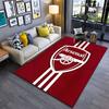 Rotes Arsenal Logo Teppichdesign geeignet als rutschfeste Matte für das Wohnzimmer oder Schlafzimmer Sofa