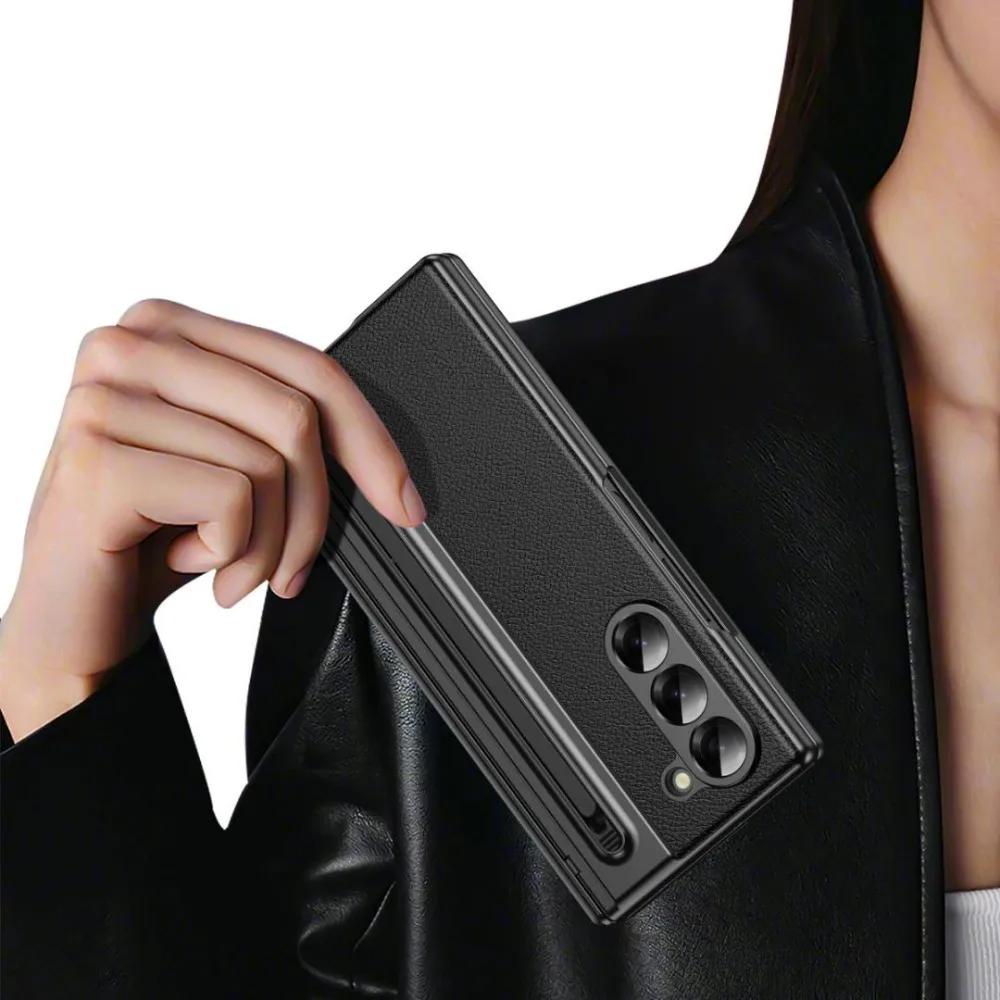For Samsung Galaxy Z Fold 8 Ultra Z Fold 8 7 6 5 4 Phone Case With S Pen Hinge Protection Built-in Screen Protector Cover