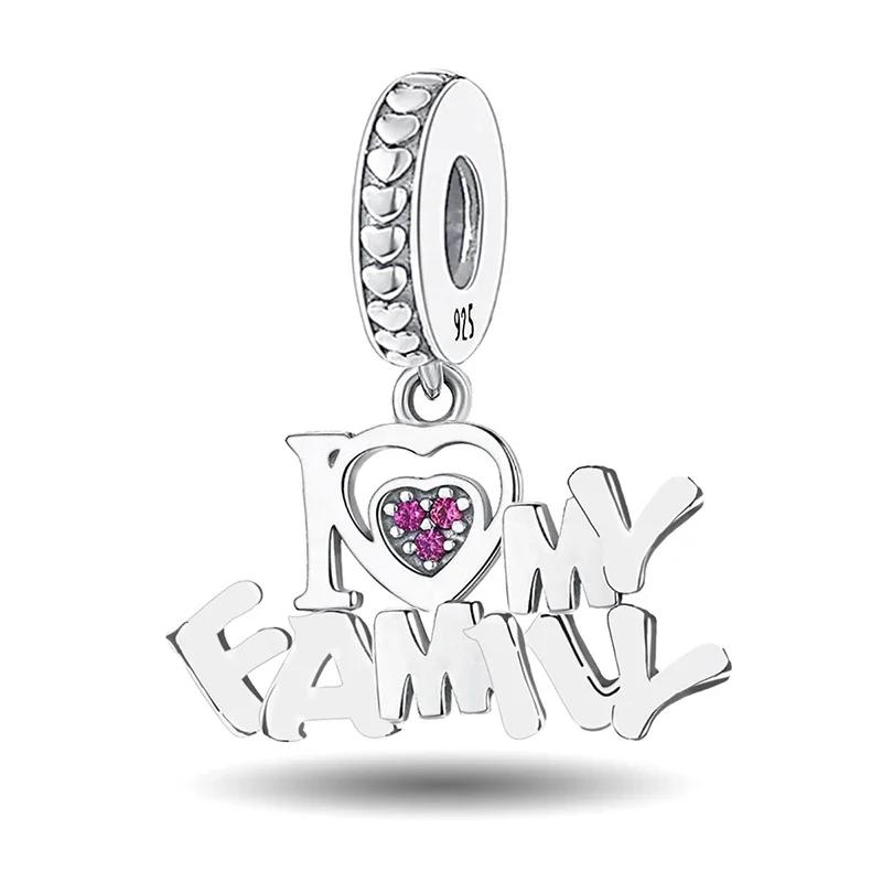 Copper Moon Cross Multicolor Love Heart Series Charms Bead Diy Bracelet Making Gift Of High Quality Fine Jewelry