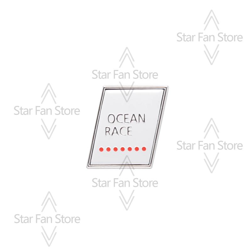 Металл Для TWIN ENGINE OCEAN RACE Инженерный Лосиный тест R Дизайн Значок Шведского флага 3D Наклейки Эмблема Наклейка на кузов багажника автомобиля