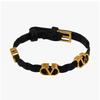 Valentino GaraVani V Logo Braid Leather Bracelet J0x71 Prh 0no