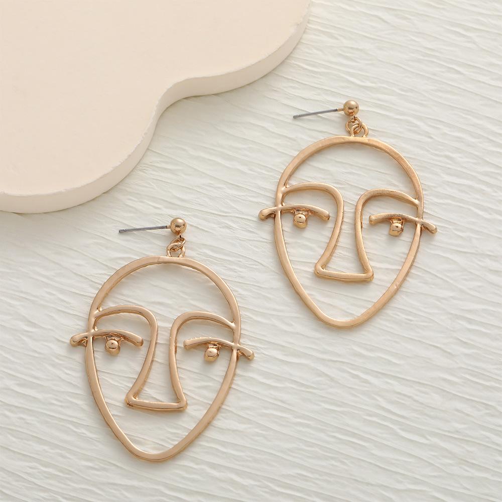 Spersonalizowane Kolczyki Sztyfty, Proste Puste Kolczyki Sztyfty Face Palm