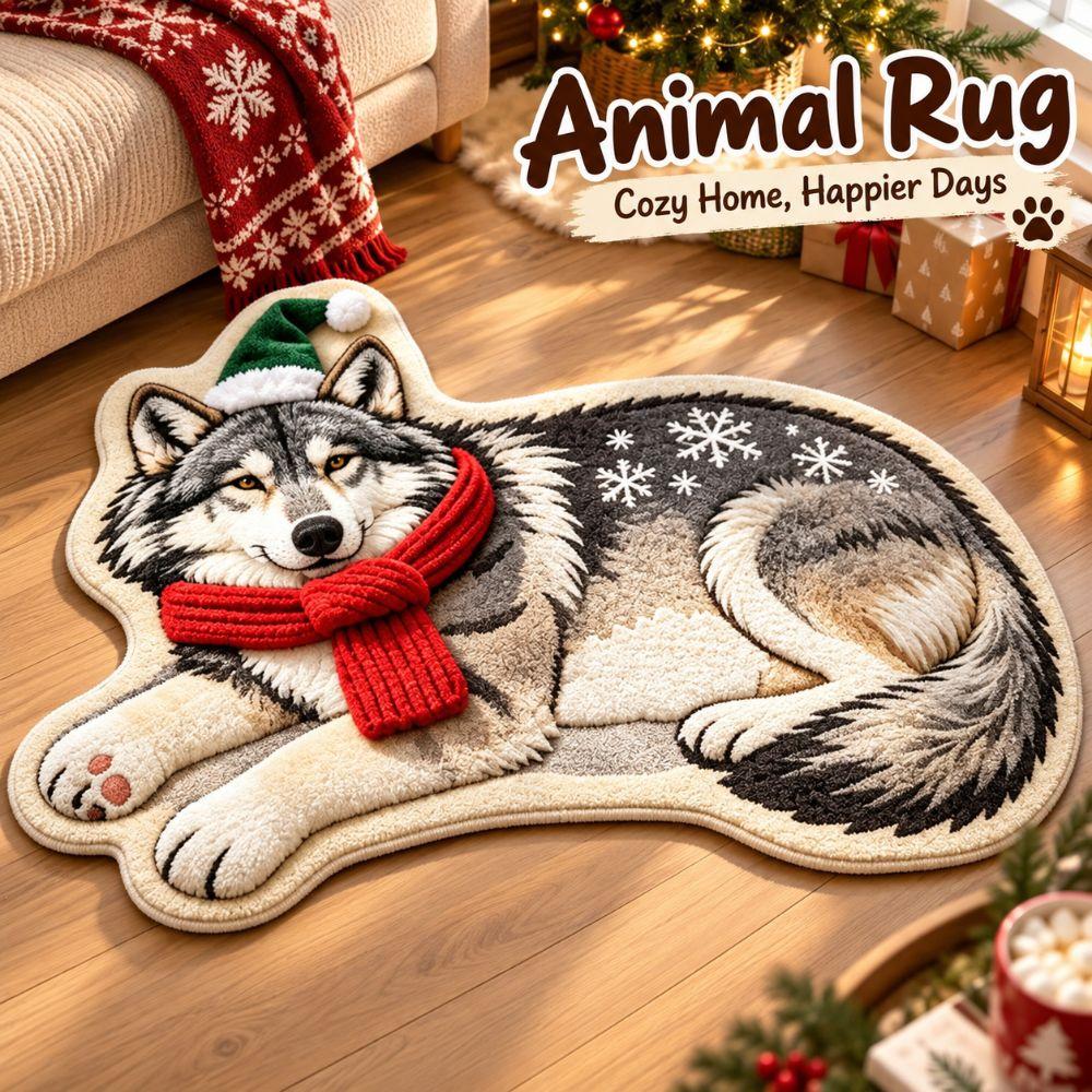 2D Cat-Shaped Area Rug Anti-fouling Cartoon Carpet Soft Home Decor Carpet Bedrooms