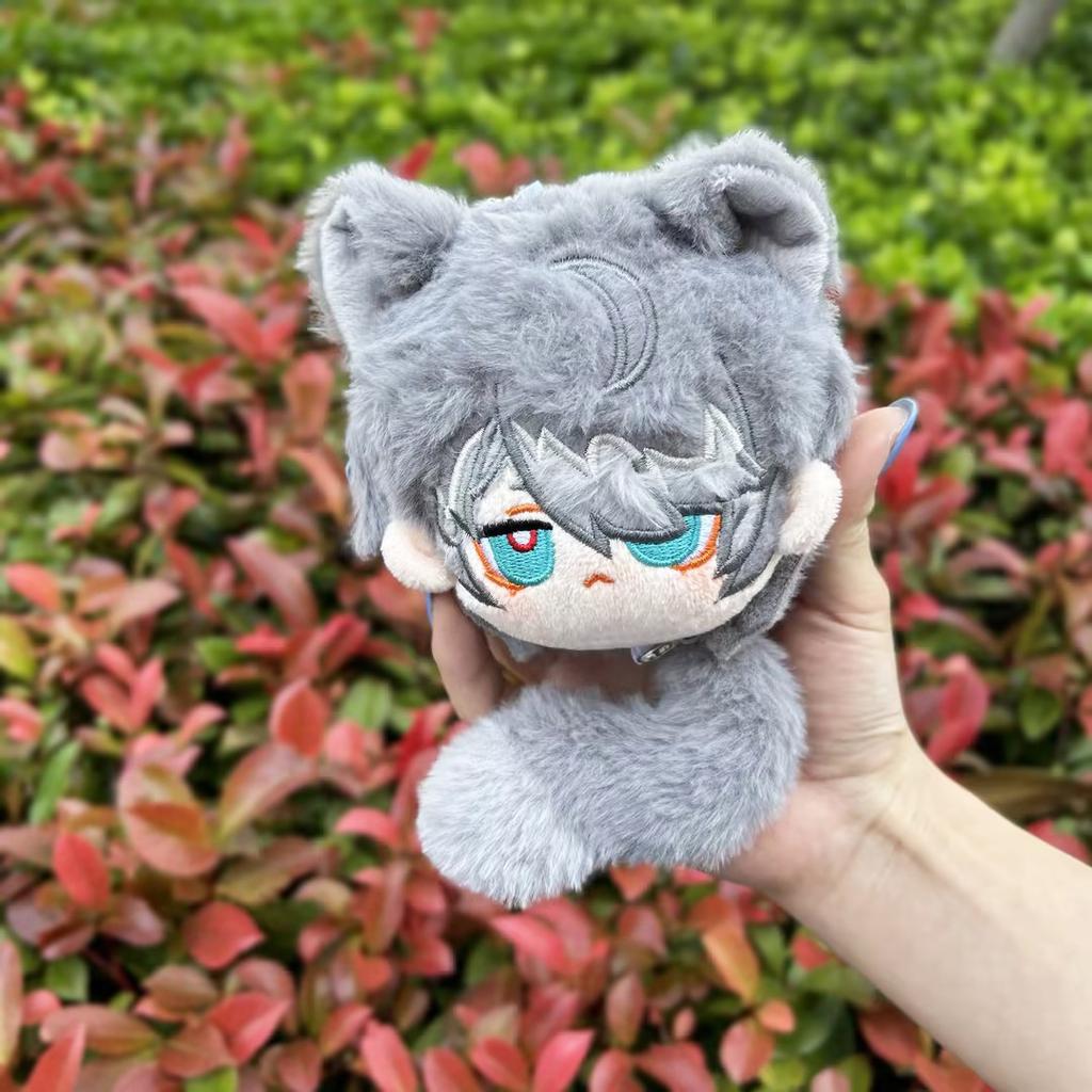 12cm Genshin Impact Alhaitham Plush Keychain Soft Stuffed Pendant Cartoon Cosplay Prop Fan Collectible Gift
