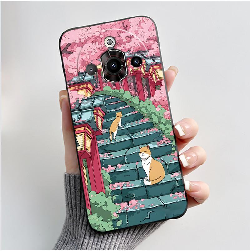 Cute Cartoon Case For ZTE Nubia Focus Pro 5G Capa Printing Shell Protective Cover Coque Soft Silicone Black Casing Fundas