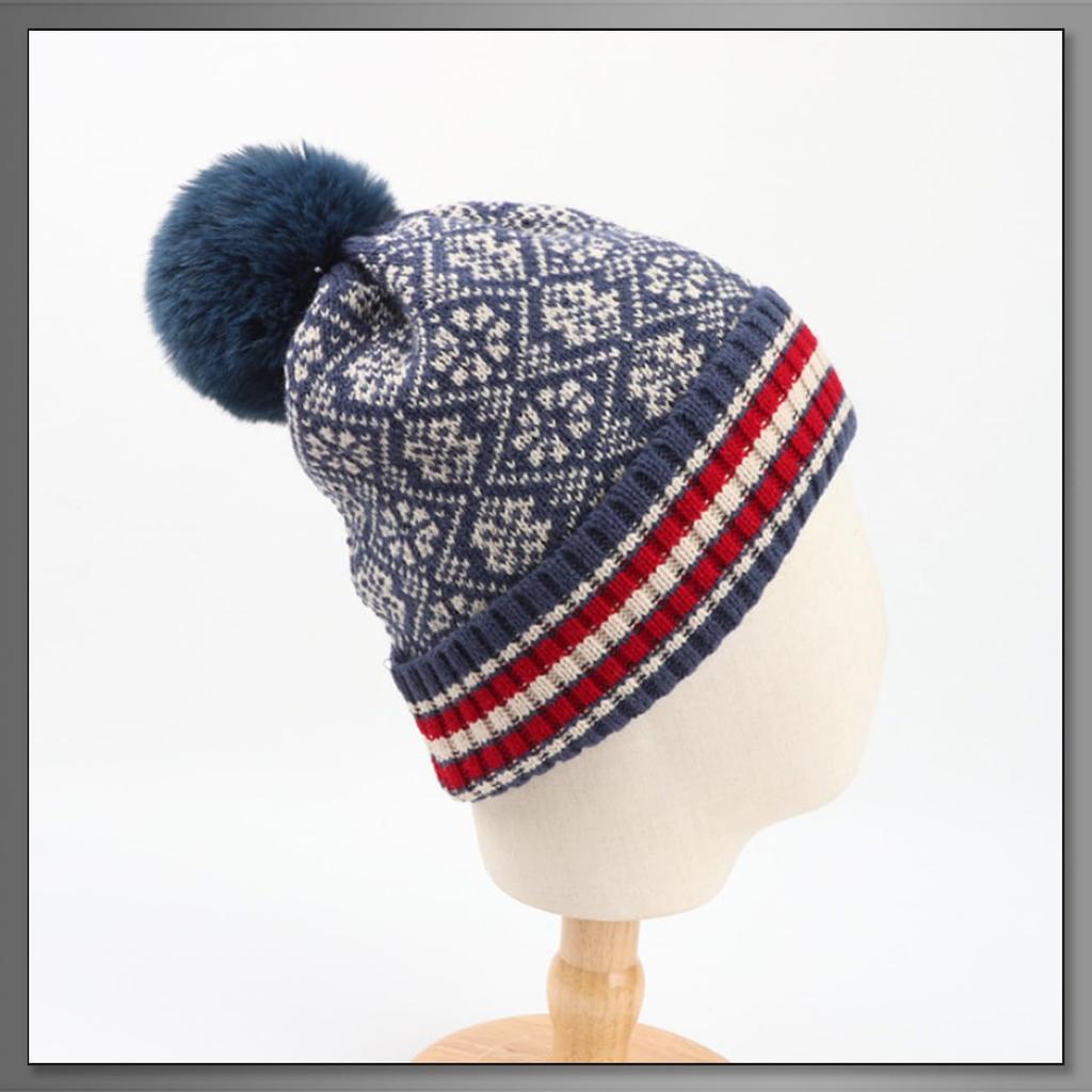 Hat Knit Camping Ski Bonbon Outdoor Snowboarding CAQ009 [Buzz Selection] Autumn/Winter Men's Women's (Red)