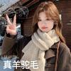 Including Knitted Scarves, Women's Autumn and Winter New Korean Version of Versatile High-end Sense Thickened Warm Student Scarf