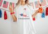 Funny Firequacker Goose Patriotic 4th of July Shirt for Women USA Independence