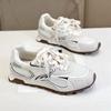 Fashion 2025 Brand Ladies Shoes Lace-up Women's Vulcanize Shoes Fashion Color Matching Casual New Breathable Comfortable Mesh Sneakers