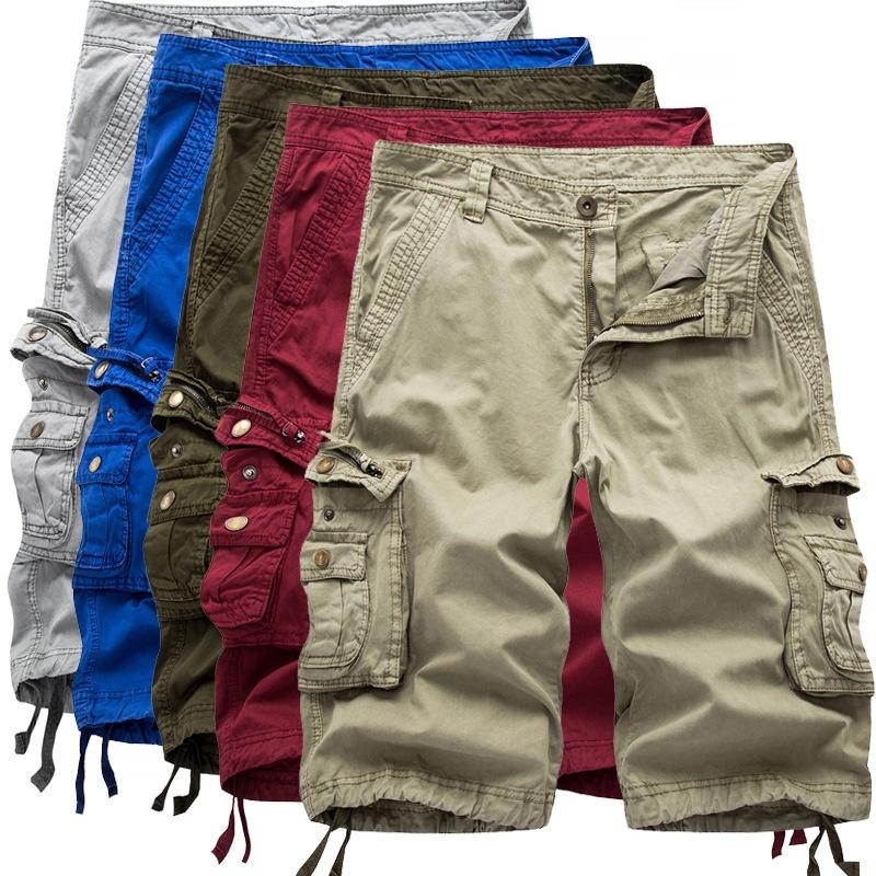 Stylish Men's Military Combat Hiking Cargo Shorts With Multiple Functional Pockets
