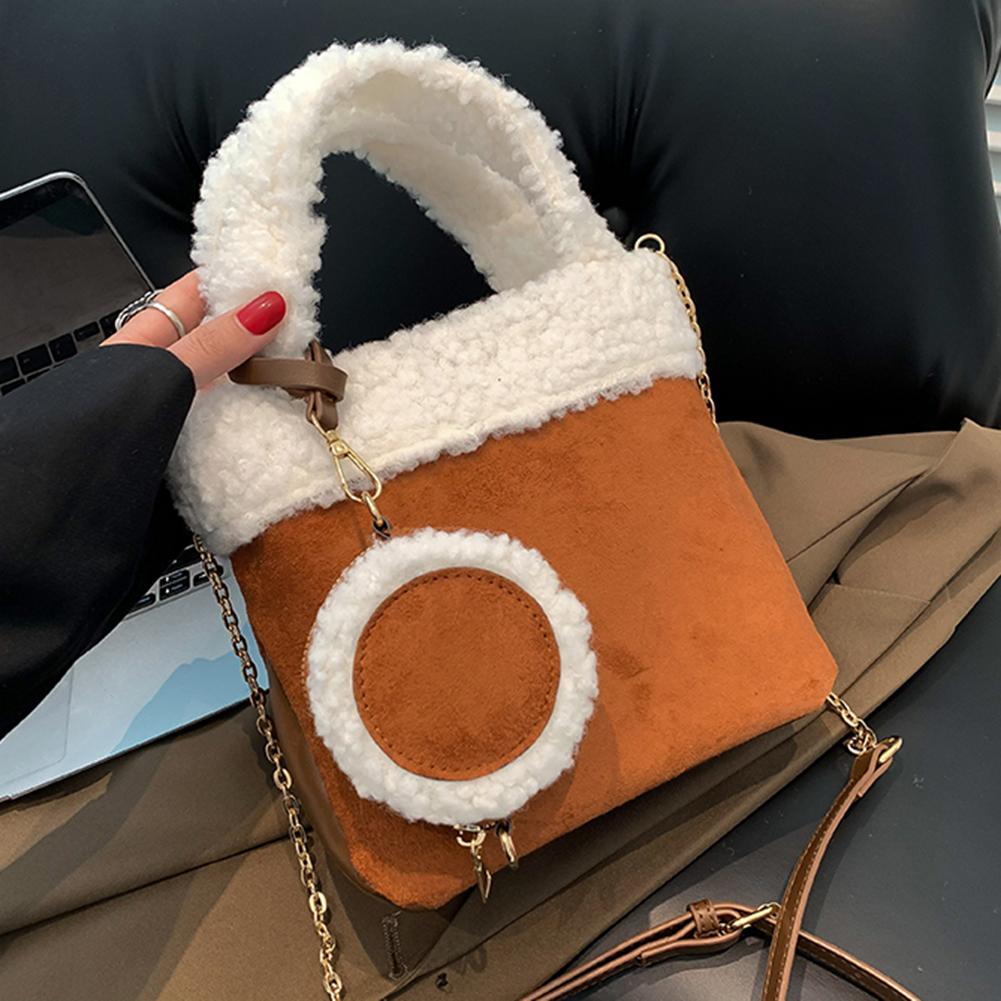 2025 Sac Fourre-tout En Fausse Fourrure Pour Femmes Sacs à Main De Luxe Automne Hiver