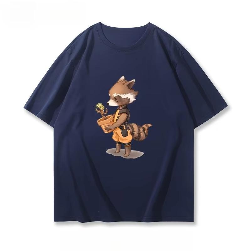 

Marvel Black Panther Movie Short Sleeve T-Shirt Cotton Loose Casual Half Sleeve Trendy Short Sleeve Casual Half Sleeve Sports S