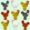 9PCS Chickens Mini Building Blocks Farm Pastoral Decoration Compatible Classic Animals Blocks Toys for Kids Gifts