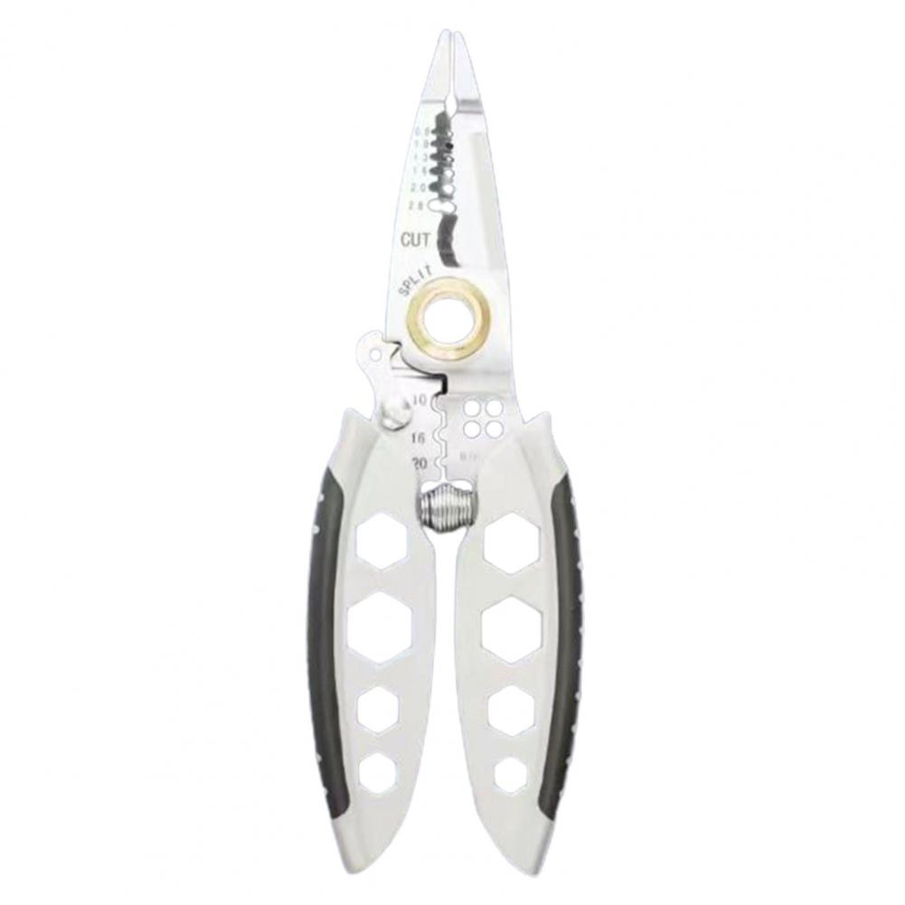 

Cutting Machine Professional Wire Stripper Tool with Crimping Function for Cutting Splitting High Density Wrench Ideal for Diy срібний
