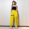Plus Size Contrasting Colors Hip Hop Loose Sweatpants Women High Waist Loose Casual Harem Pants