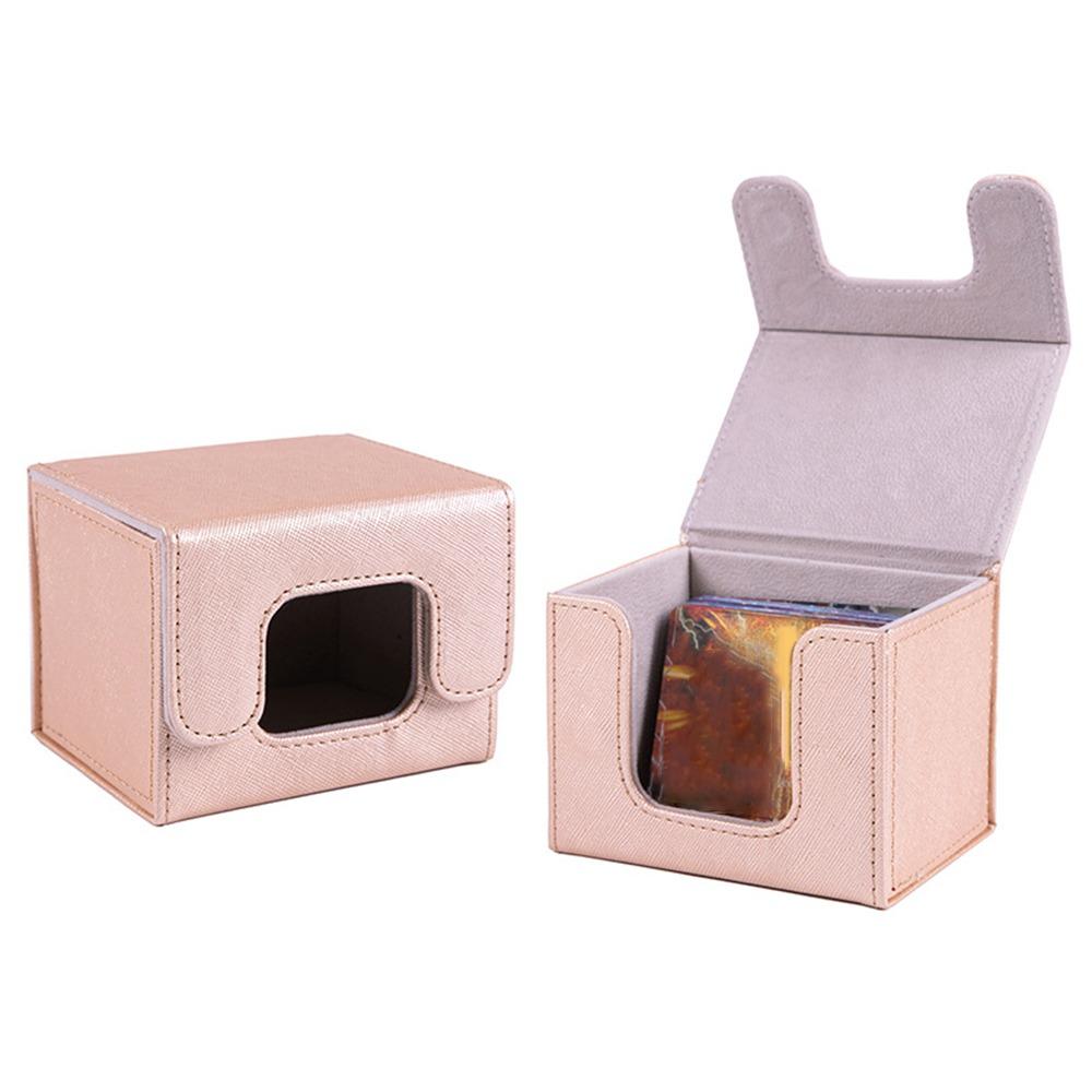 Collectible Game Trading Card Deck Box PU Leather Storage Holder New Card Carrying Organiser