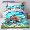 Dragon Striker Pattern Bedding Set Quilt Cover Pillowcase Home Decor Gift (1 * duvet cover + 2 * pillowcase, without core)