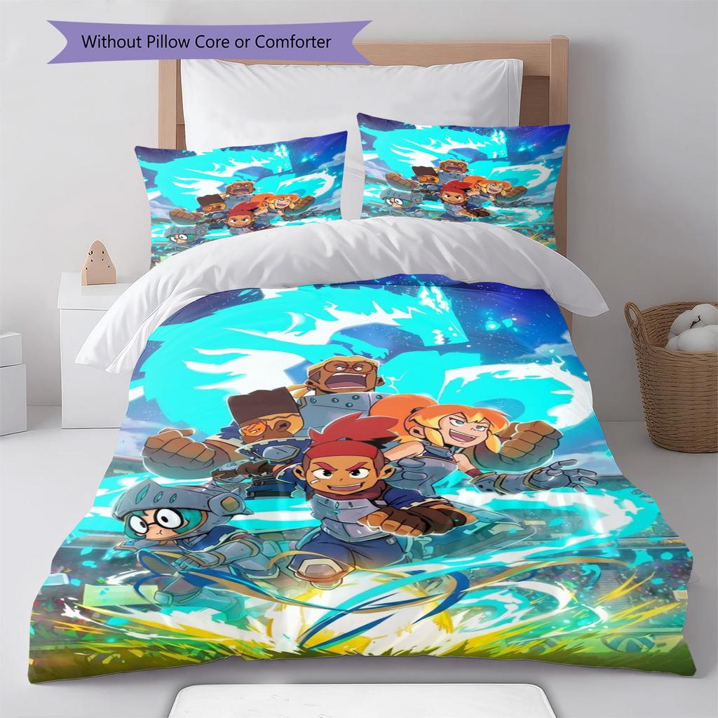 Dragon Striker Pattern Bedding Set Quilt Cover Pillowcase Home Decor Gift (1 * duvet cover + 2 * pillowcase, without core)