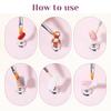 6 Pcs Double-Ended Nail Art Brush Kit, Art Nail Dotting Tools with Fine Brush Head Design Nails Liner Builders Gel Brushes Nails Dotting Pen for Gel