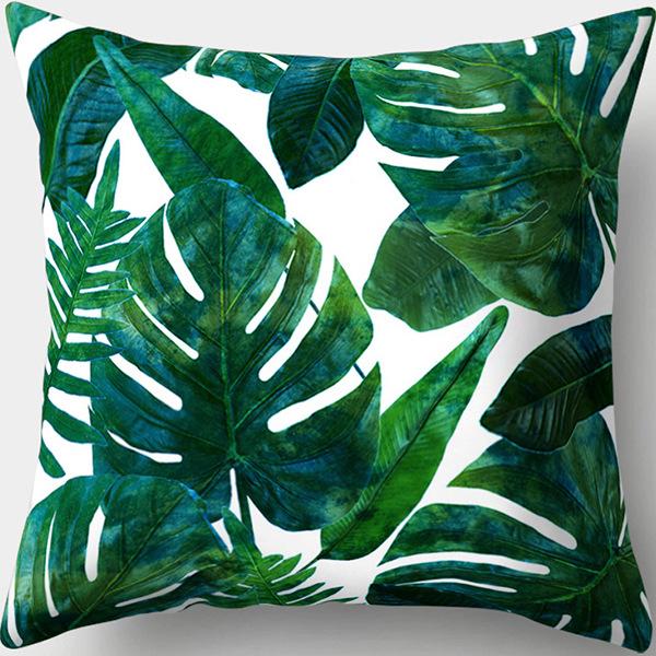 New Creative Home Green Plant Succulent Pillowcase Flower Leaves Car Pillow Cushion