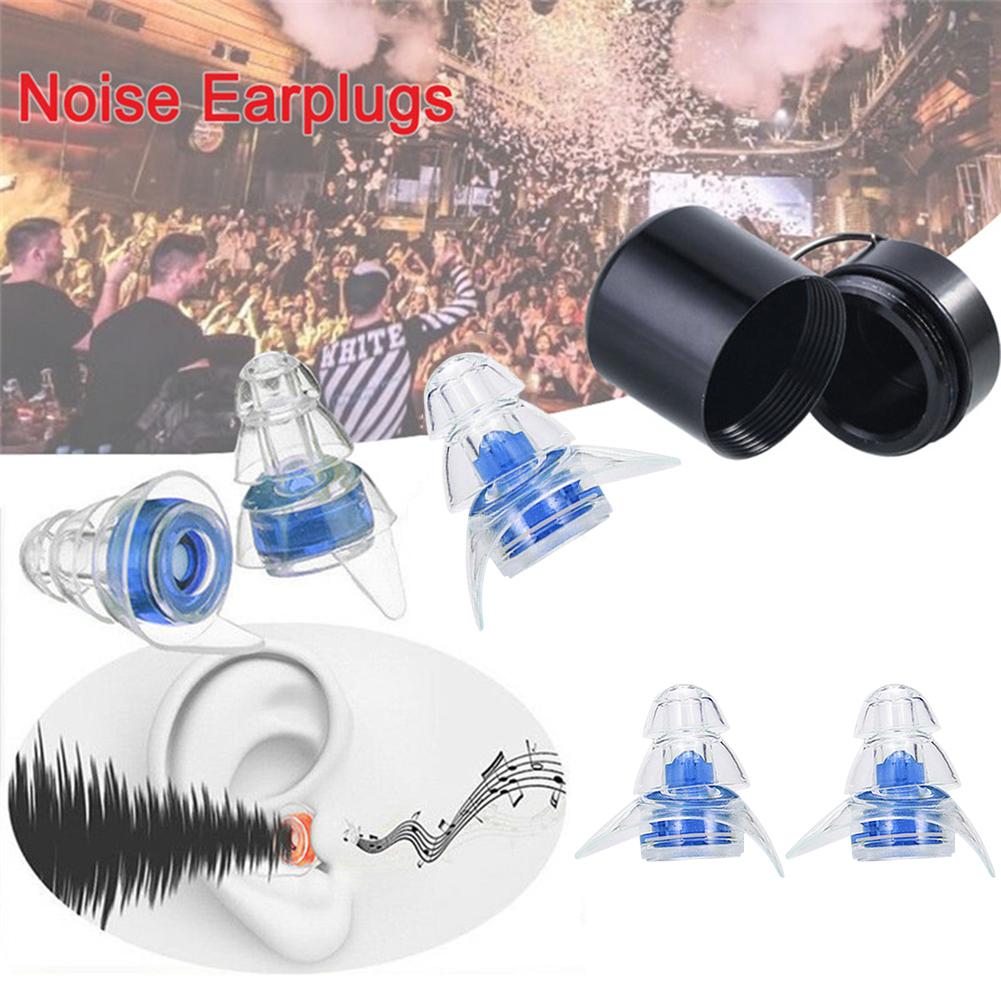 1 Pair Silicone Ear Plugs Noise Reduction Sound Insulation Earplug Reusable Flexible Earplugs for Sleeping Study Concert Hearing