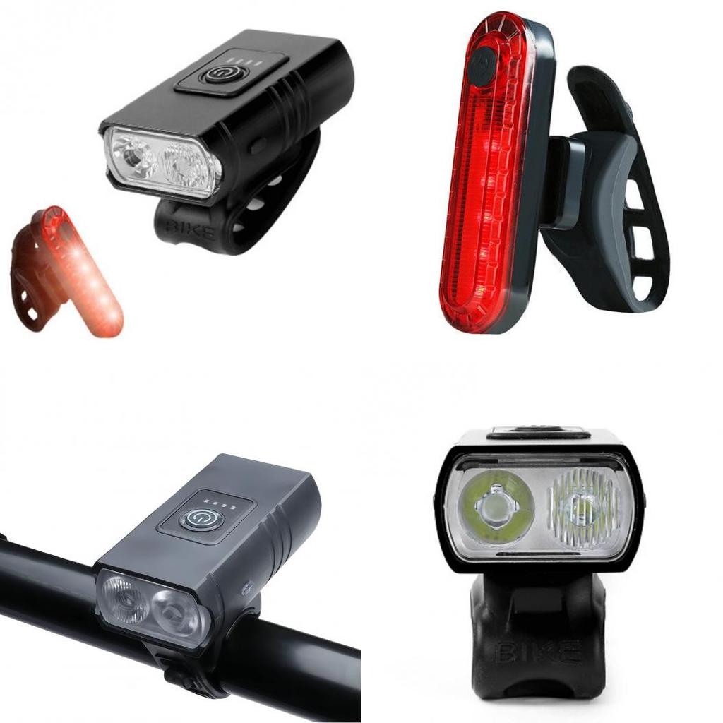 Bicycle Front Light Aluminum Alloy Bright Led For Night Riding And Commuting