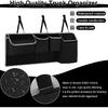 UYYE Trunk Hanging Organizer, Backseat Bag, Car Interior Accessories With 4 Pockets & 2 Mesh Pouches For Groceries, Will Provide More Storage Trunk